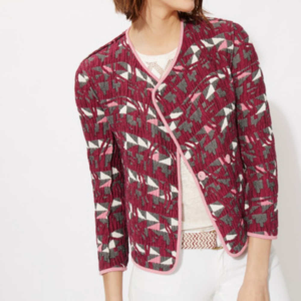 MAJE JACQUARD JACKET NWT